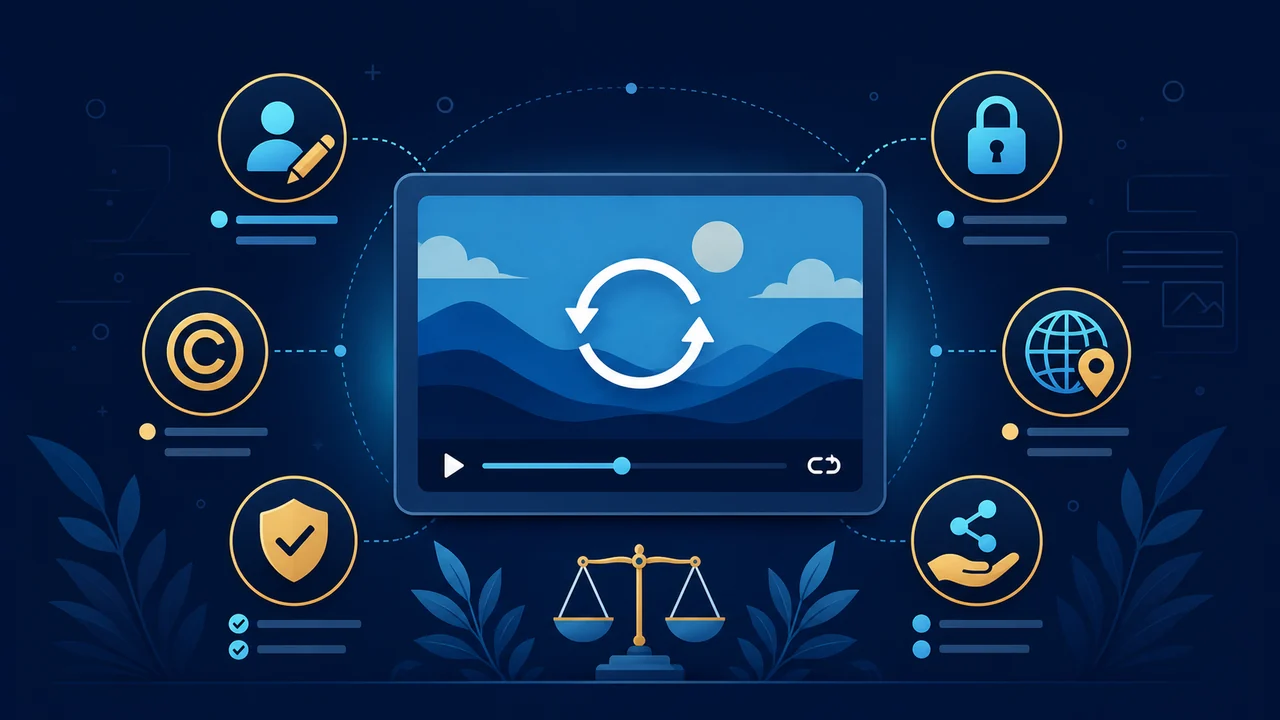 Copyright, permission, attribution, and privacy considerations for downloaded GIF media.