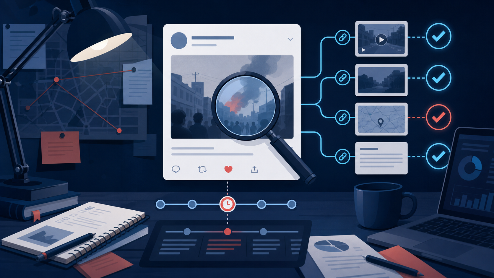 How to Verify a Public X Post Before You Cite or Share It editorial illustration