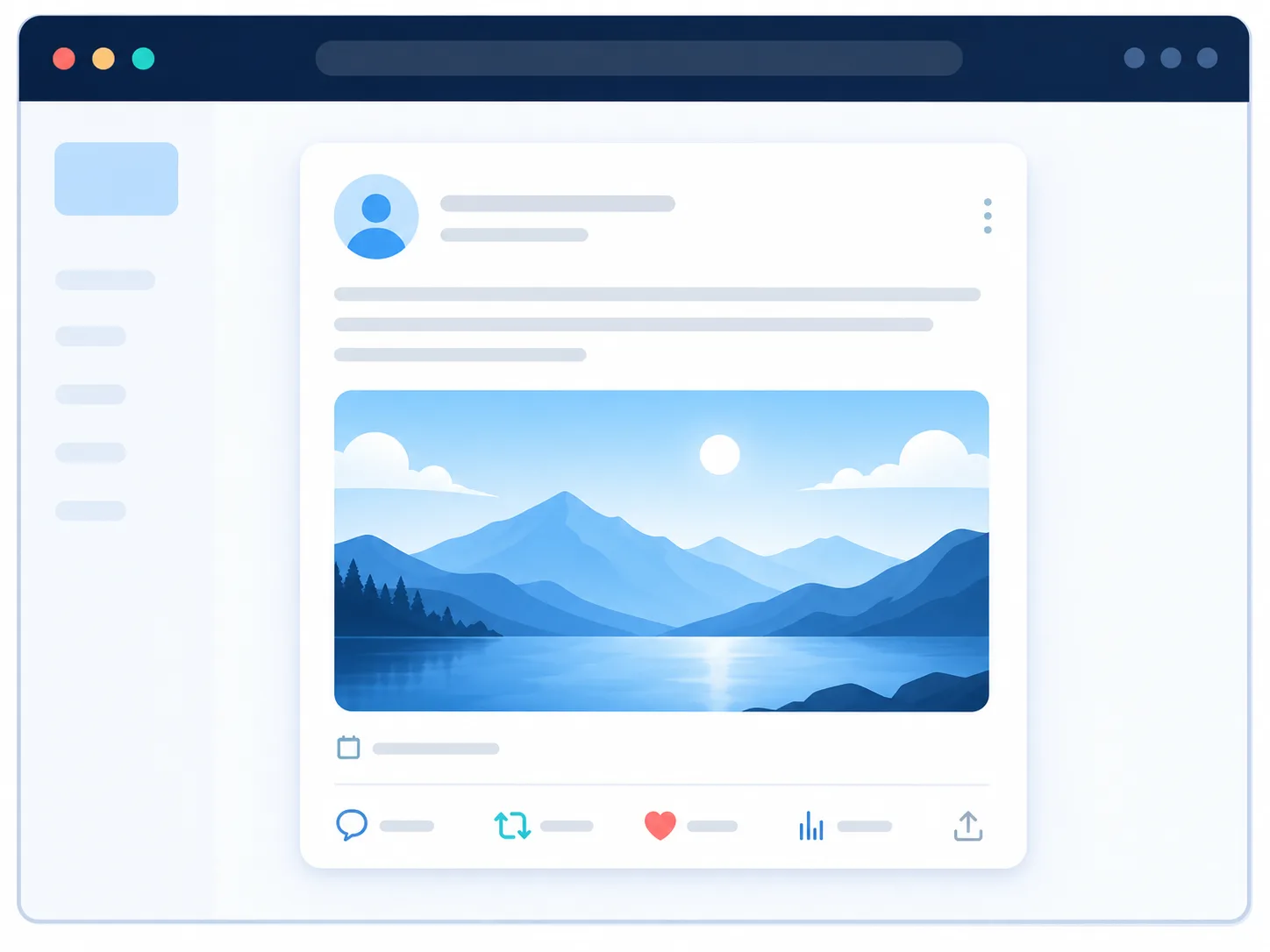 Illustration of an individual public post