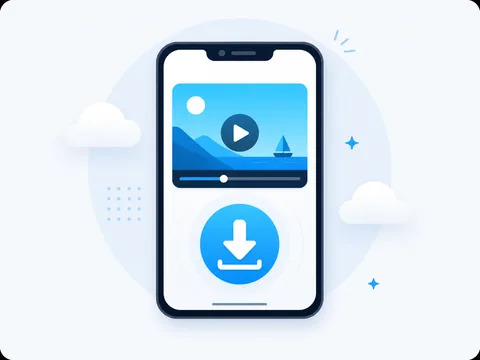 Downloading a public video on iPhone or iPad