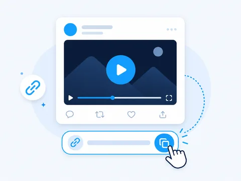 Copying a public video post URL